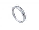 Eternity k9 white gold ring with white zirkons (S262659)